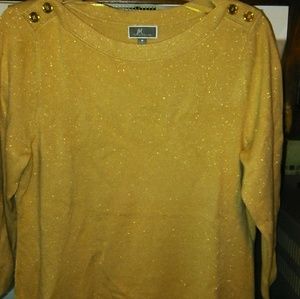 NWT Gold Pullover Shirt